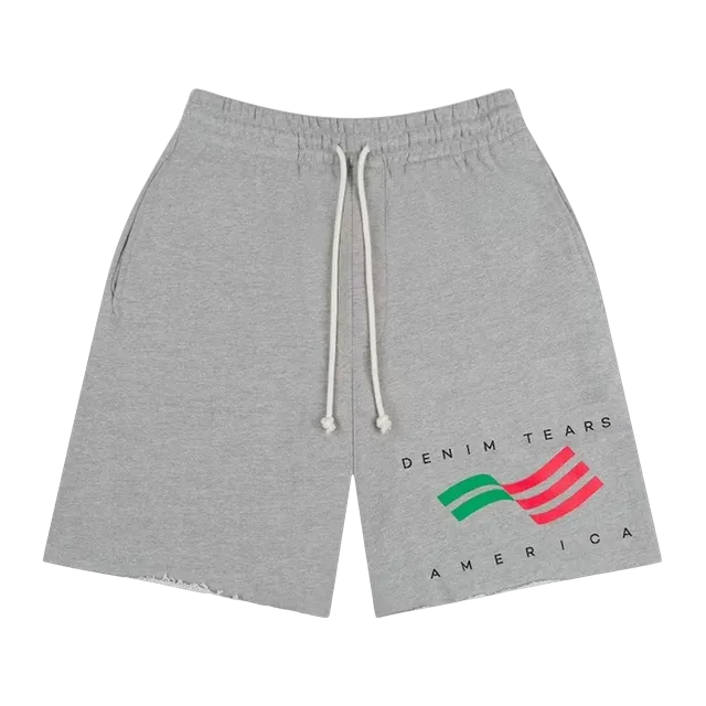 Denim Tears America Sportswear Shorts Grey — Authentic Shorts at CLZTURE