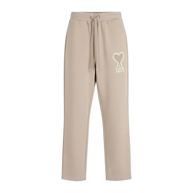 AMI Paris Big Logo Pants Beige — Authentic Pants & Trousers at CLZTURE