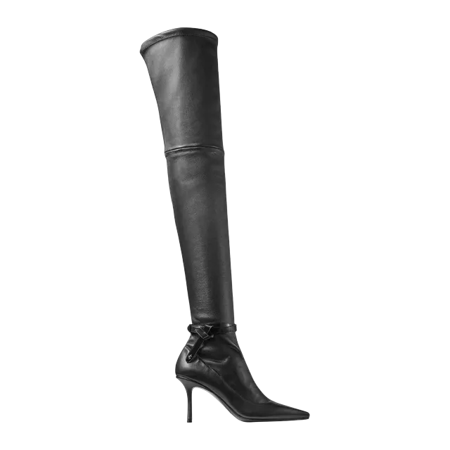 Jimmy Choo Camie Over The Knee Boot 85Mm Black — Authentic Boots at CLZTURE