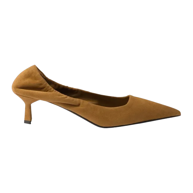 Prada Suede Pumps 55Mm Brown — Authentic Shoes & Footwear at CLZTURE