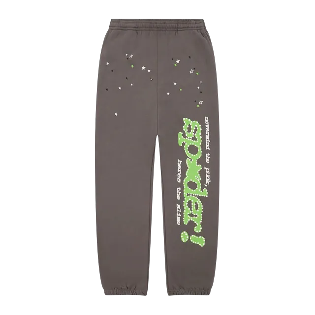 Sp5der Punk V2 Sweatpant Slate Grey — Authentic Sp5der in stock at CLZTURE