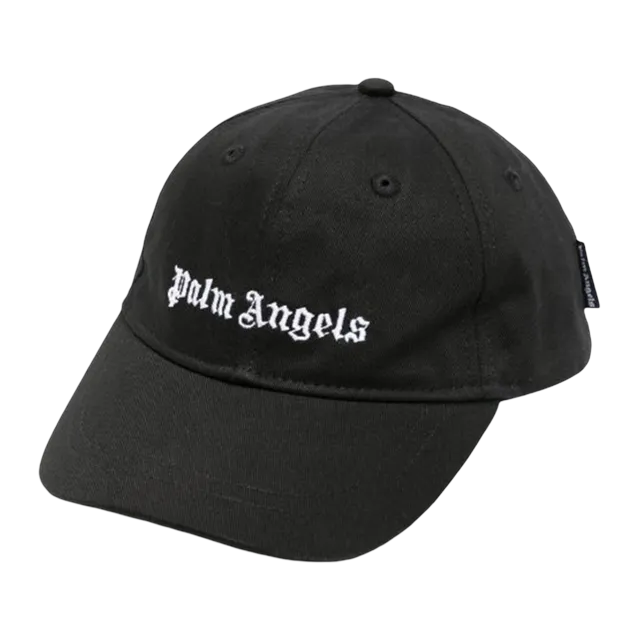 Palm Angels Cap Baseball logo Black — Authentic Caps & Beanies at CLZTURE