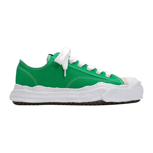 Mihara Yasuhiro Hank Og Sole Canvas Low Green — Authentic Shoes & Footwear at CLZTURE