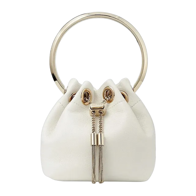 Jimmy Choo Micro Bon Bon White — Authentic Clutches & Pouches at CLZTURE