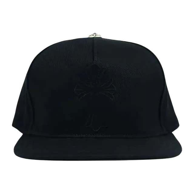 Chrome Hearts Cross Waxed Denim Snapback Black — Authentic Chrome Hearts in stock at CLZTURE