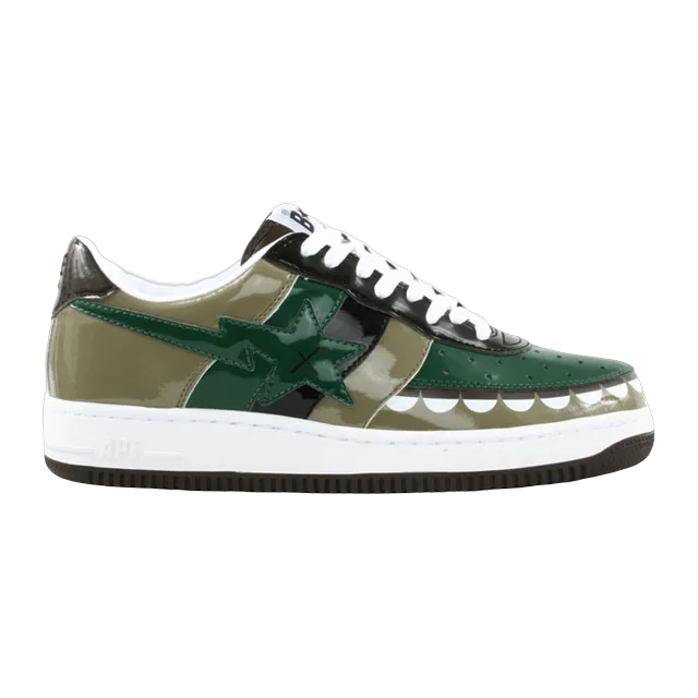BAPE Kaws x Bapesta Fs-029 Low Chompers – Green — Authentic Shoes & Footwear at CLZTURE