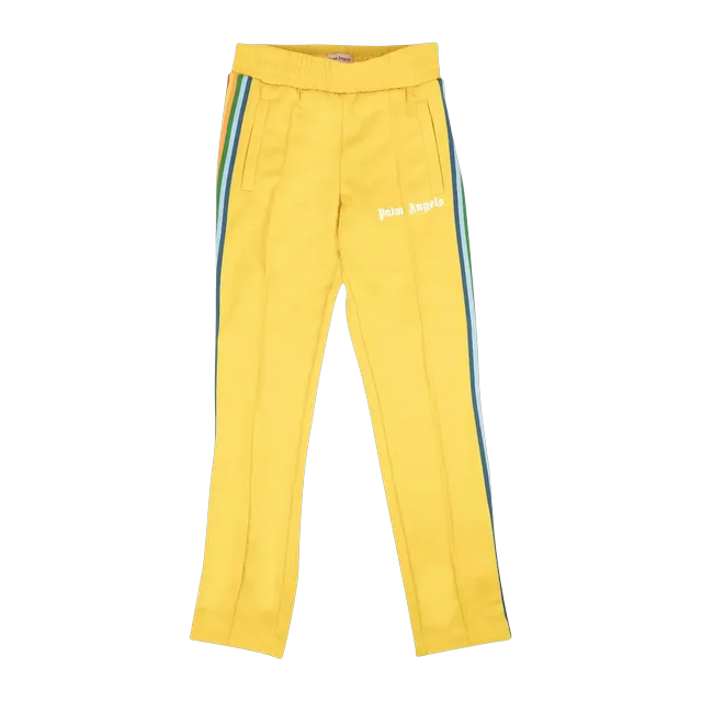 Palm Angels Rainbow Track Pants Yellow — Authentic Pants & Trousers at CLZTURE
