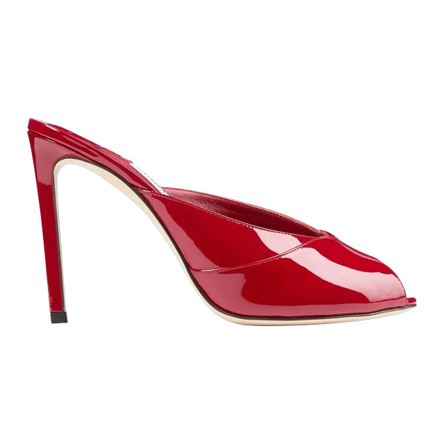 Jimmy Choo Brigitte Mule 100Mm Red — Authentic Jimmy Choo in stock at CLZTURE