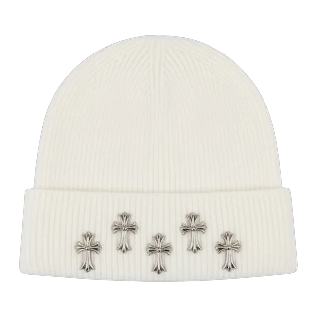 Chrome Hearts Beanie Logo White — Authentic Accessories at CLZTURE