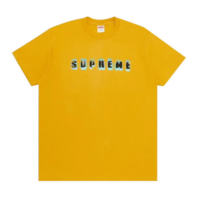 Supreme Stencil T-Shirt Mustard — Authentic Supreme in stock at CLZTURE