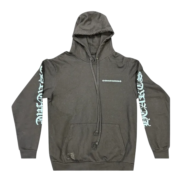 Chrome Hearts Miami Script Hoodie Black/Light Blue — Authentic Hoodies & Sweats at CLZTURE