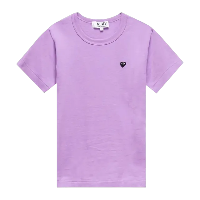 Comme des Garçons Play Mini Heart T-Shirt Purple — Authentic T-Shirts at CLZTURE