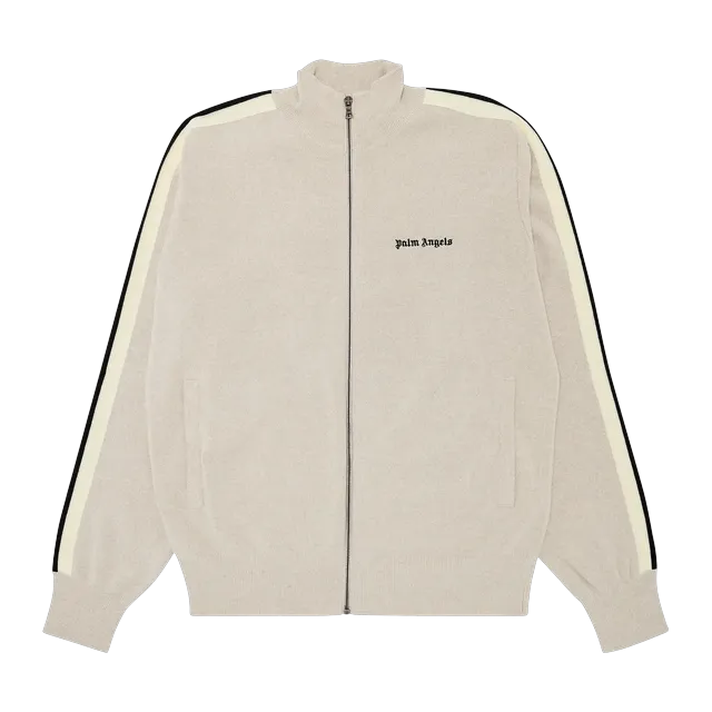 Palm Angels Classic Logo Track Beige — Authentic Jackets & Outerwear at CLZTURE