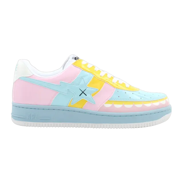 BAPE Kaws x Bapesta Fs-029 Low Chompers – Sax Pink — Authentic Shoes & Footwear at CLZTURE