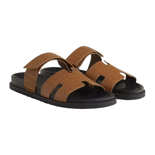 Hermès Sandals Chypre Brown — Authentic Shoes & Footwear at CLZTURE