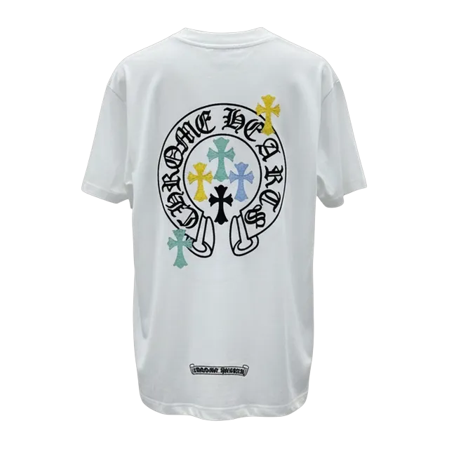 Chrome Hearts T-Shirt Cross Logo White — Authentic Chrome Hearts in stock at CLZTURE
