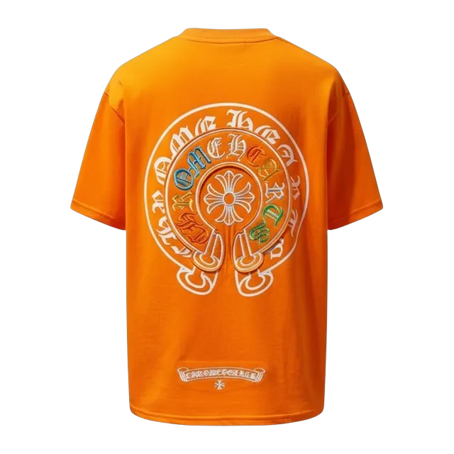 Chrome Hearts T-Shirt Cross Logo Orange — Authentic Chrome Hearts in stock at CLZTURE
