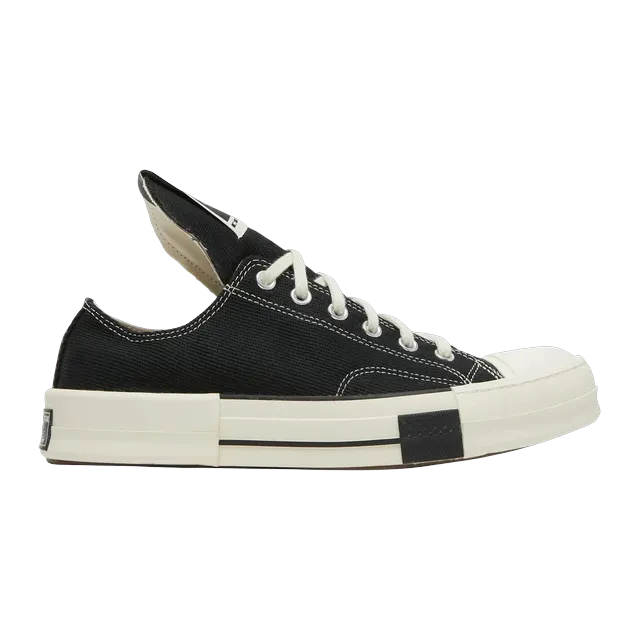 Converse Rick Owens x Drkshdw Drkstar Chuck 70 Low Black — Authentic Shoes & Footwear at CLZTURE