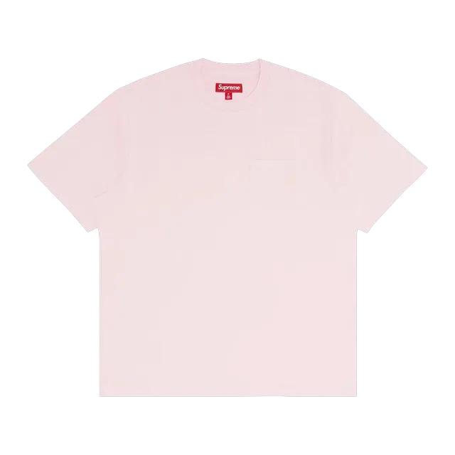 Supreme Shorts-Sleeve Pocket T-Shirt Light Pink — Authentic Supreme in stock at CLZTURE