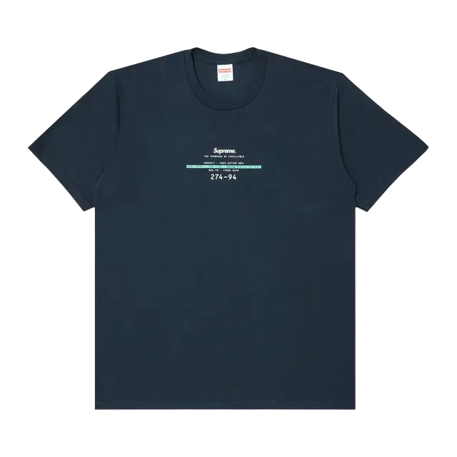 Supreme Standard T-Shirt Navy — Authentic Supreme in stock at CLZTURE