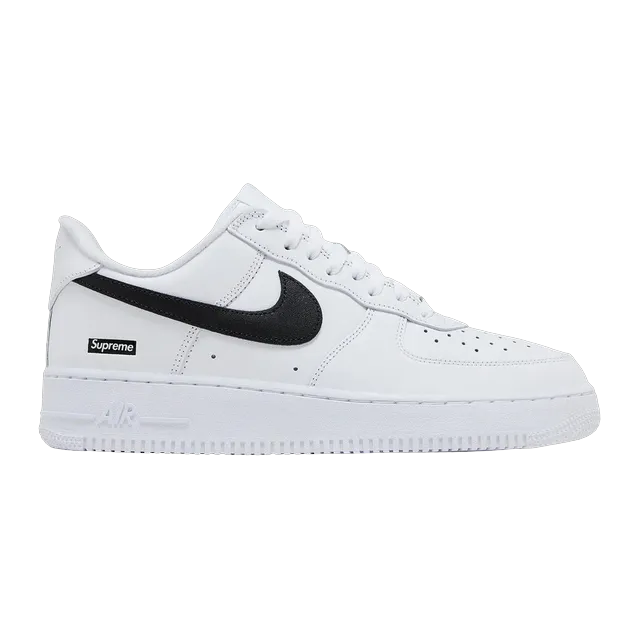 Supreme x Air Force 1 Low Box Logo White Black — Authentic Shoes & Footwear at CLZTURE