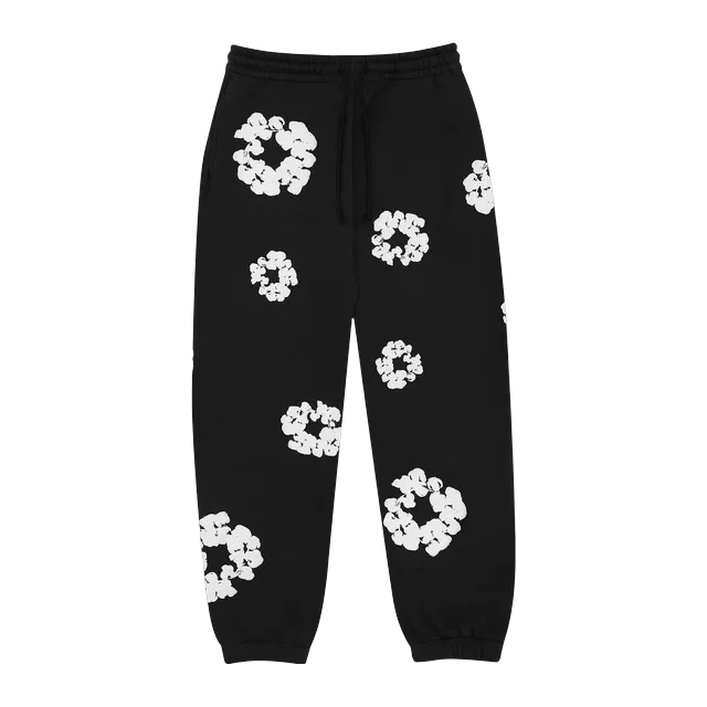 Denim Tears The Cotton Wreath Sweatpants Black — Authentic Denim Tears in stock at CLZTURE