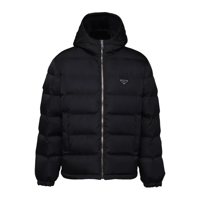 Prada Puffer Jacket Courte Re-Nylon Black — Authentic Jackets & Outerwear at CLZTURE