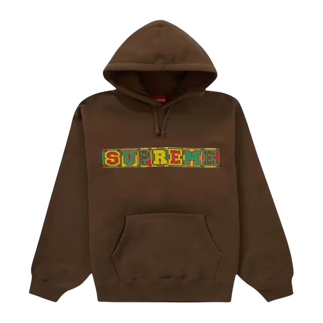 Supreme Beaded Hooded Brown — Authentic Hoodies & Sweats at CLZTURE
