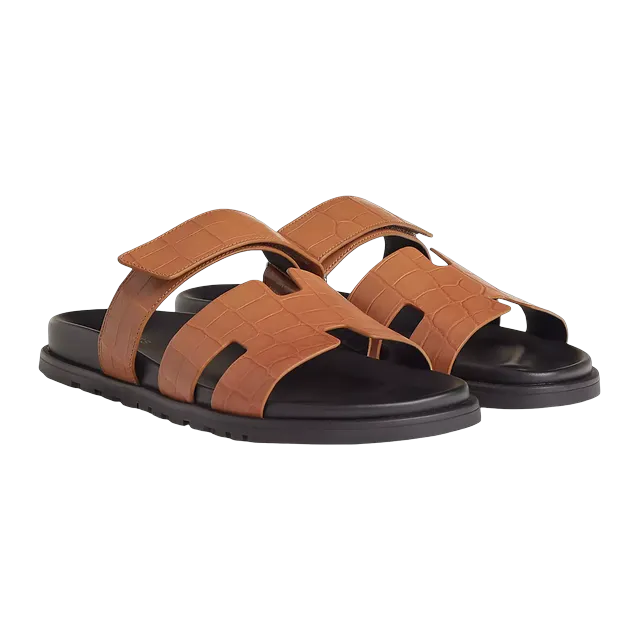 Hermès Sandals Chypre Orange — Authentic Shoes & Footwear at CLZTURE