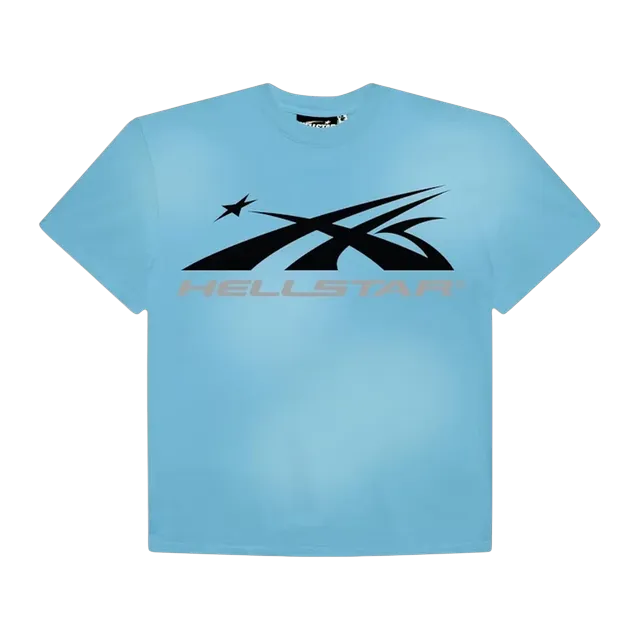 Hellstar Sports Core Logo Gel T-Shirt Blue — Authentic T-Shirts at CLZTURE