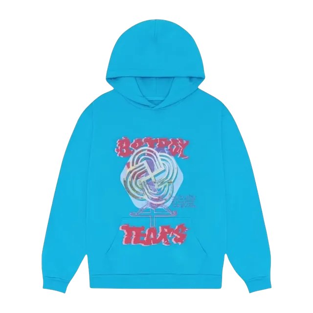 Denim Tears Bstroy Tears Hoodie Blue — Authentic Hoodies & Sweats at CLZTURE