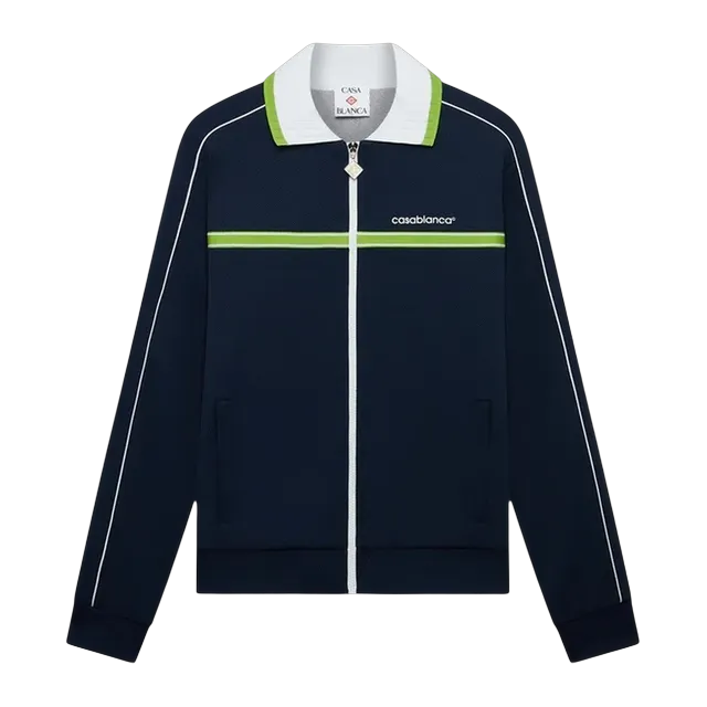 Casablanca Survêtement Piqué Blue — Authentic Jackets & Outerwear at CLZTURE