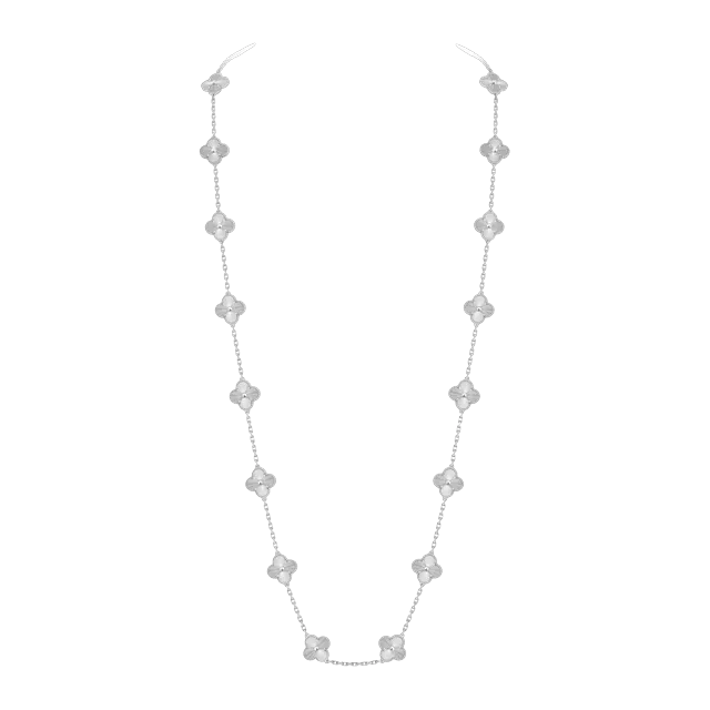 Van Cleef & Arpels Vintage Alhambra 20 Motifs Silver — Authentic Jewelry at CLZTURE