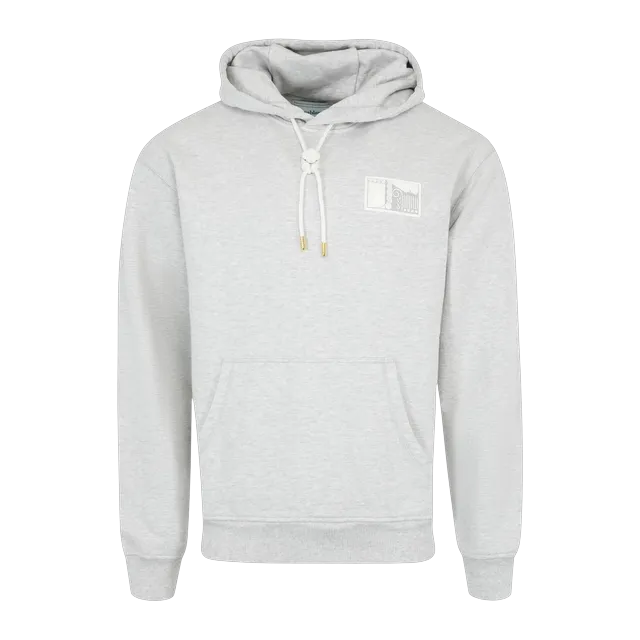Casablanca Tennis Statues Patch Hoodie Grey — Authentic Hoodies & Sweats at CLZTURE