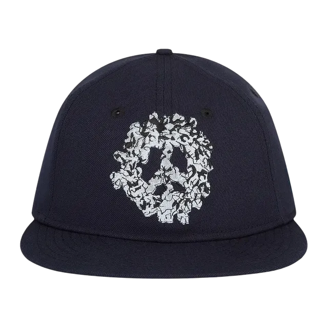 Denim Tears Peace Wreath Snapback Cap Navy — Authentic Accessories at CLZTURE