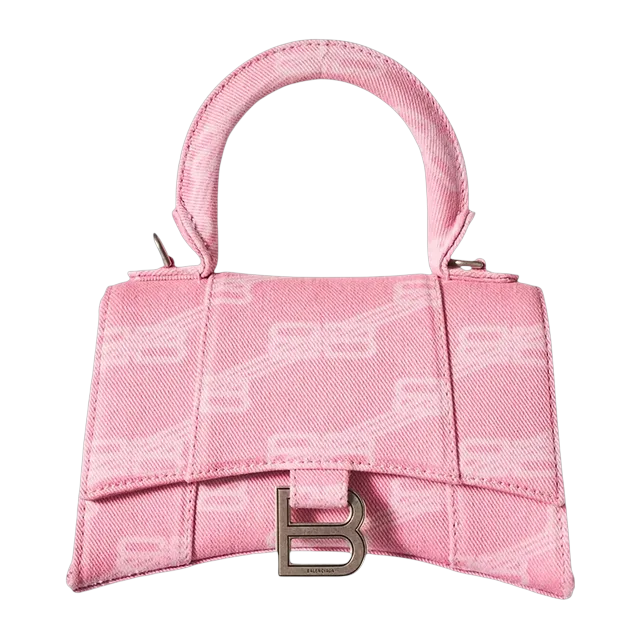 Balenciaga Hourglass Top Xs 19Cm Monogram Pink — Authentic Balenciaga in stock at CLZTURE