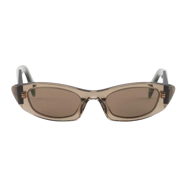 Prada Symbole Brown — Authentic Accessories at CLZTURE