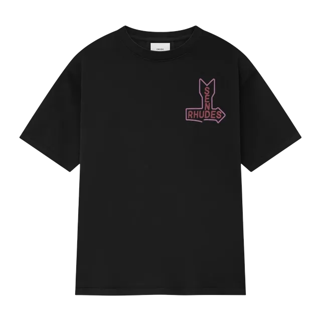 Rhude Send Rhudes T-Shirt Black — Authentic Rhude in stock at CLZTURE