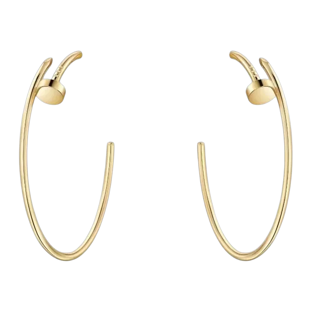 Cartier Créoles Juste Un Clou Grand Gold — Authentic Jewelry at CLZTURE