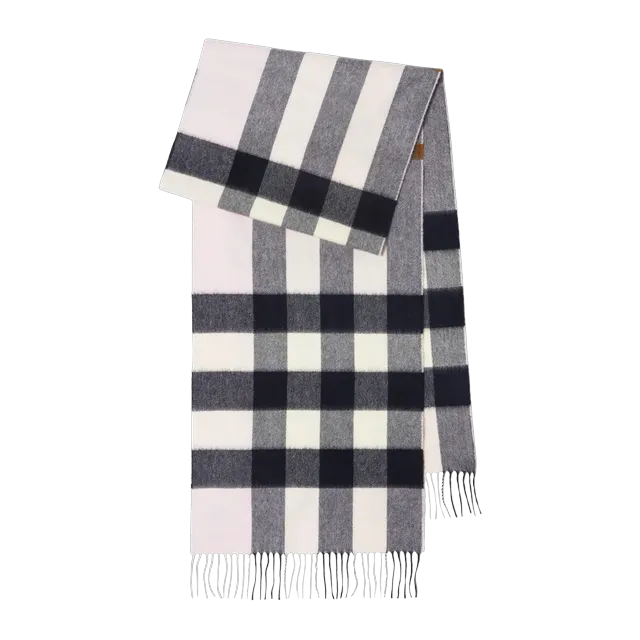 Burberry Scarf Cachemire Check Pink — Authentic Accessories at CLZTURE