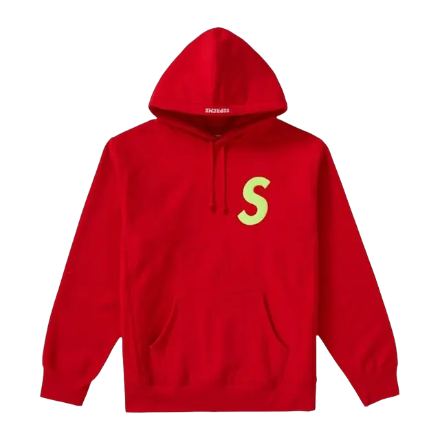 Supreme s Logo Hooded Red — Authentic Supreme in stock at CLZTURE