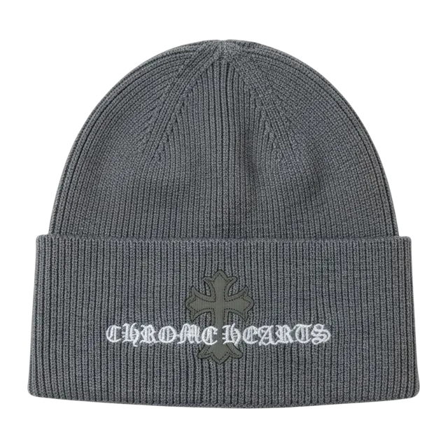 Chrome Hearts Beanie Logo Grey — Authentic Accessories at CLZTURE