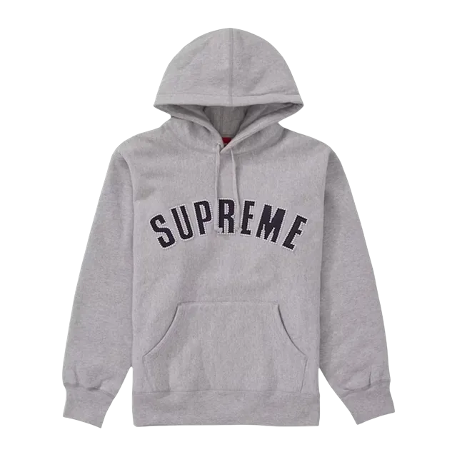 Supreme Pearl Logo Hooded Grey — Authentic Supreme in stock at CLZTURE
