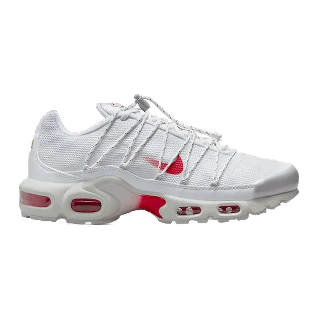 Nike Air Max Plus Utility White Silver Red — Authentic Nike at CLZTURE