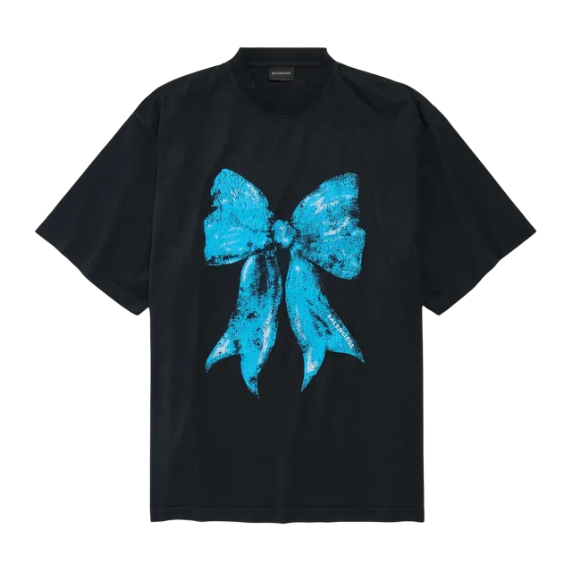 Balenciaga T-Shirt Bow Black — Authentic T-Shirts at CLZTURE