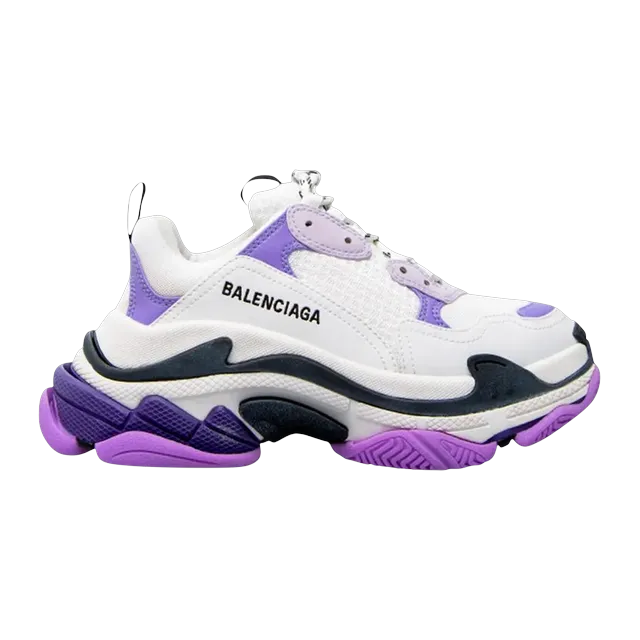Balenciaga Triple S White Lilac — Authentic Shoes & Footwear at CLZTURE