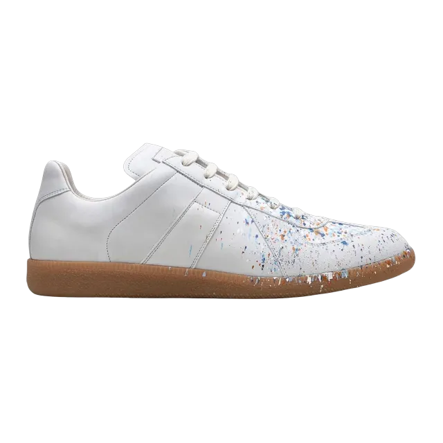 Maison Margiela Sneakers Replica Light Grey Splatter — Authentic Shoes & Footwear at CLZTURE