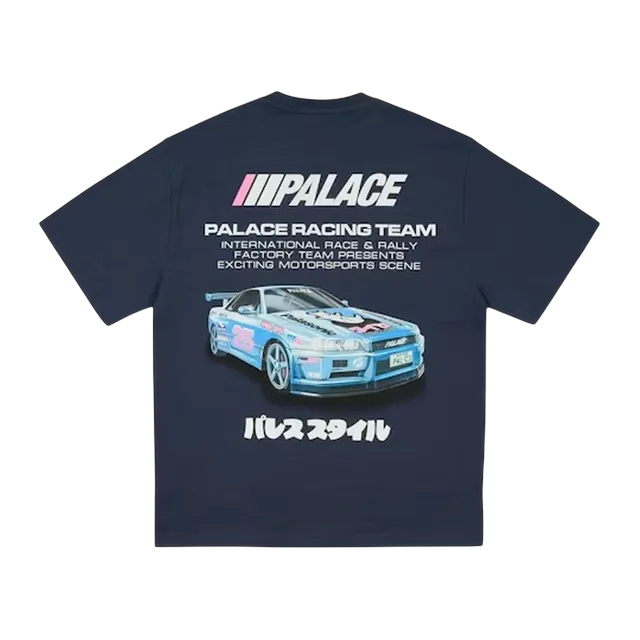 Palace Racey Team Navy — Authentic T-Shirts at CLZTURE