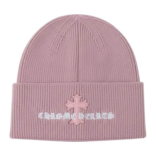 Chrome Hearts Beanie Logo Pink — Authentic Accessories at CLZTURE