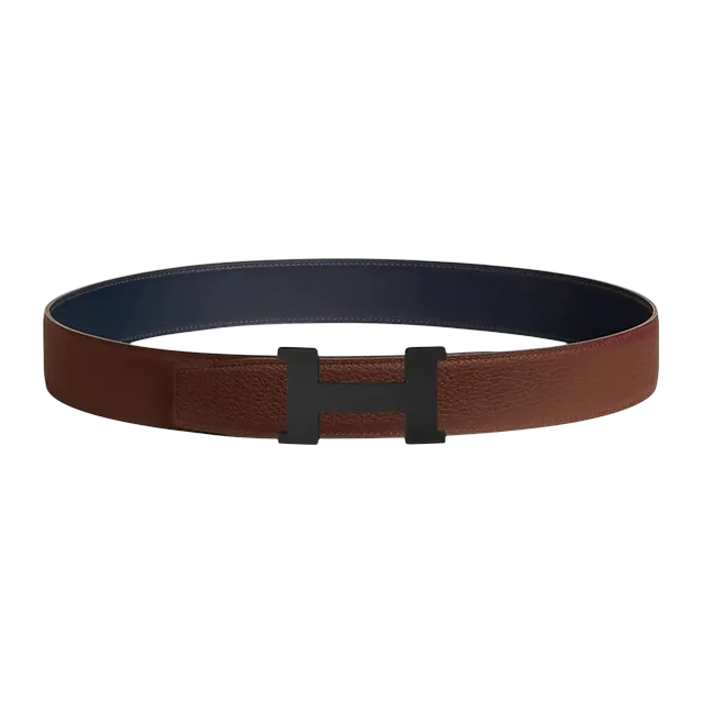 Hermès Boucle Constance 38Mm Mocha Blue — Authentic Accessories at CLZTURE